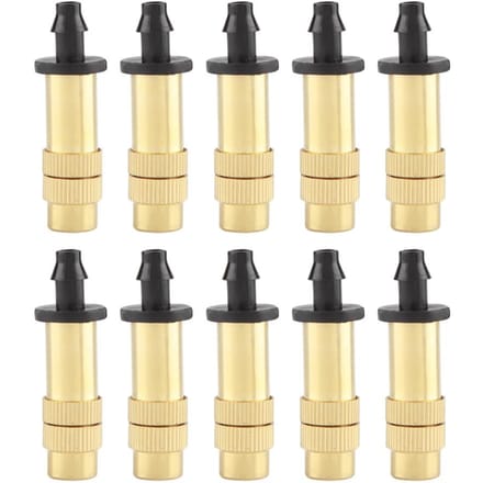 10 stuks Verstelbare Koperen Sproeikop Micro Nevel Tuinsproeikop beige