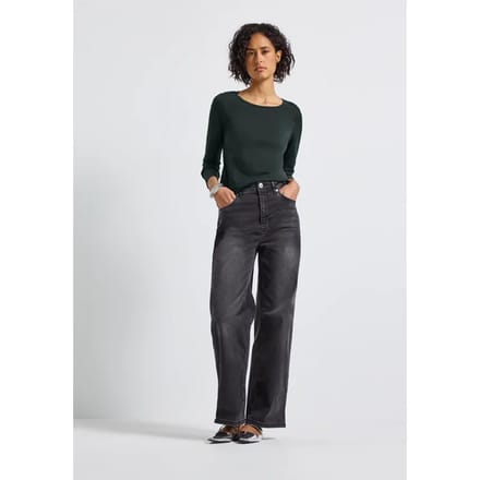 Basic shirt met lange mouwen