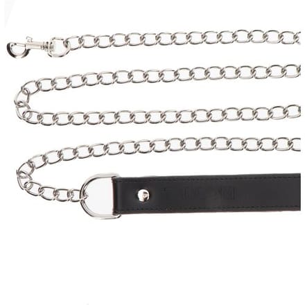Taboom - Chain Leash - Bondage / SM Collar and leash Zwart