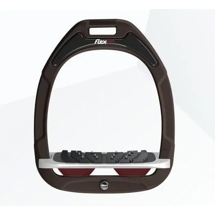 Ultra Grip Inclinatie Stirrup Bruin/Grijs/Bordeaux Flex-On Green Composite