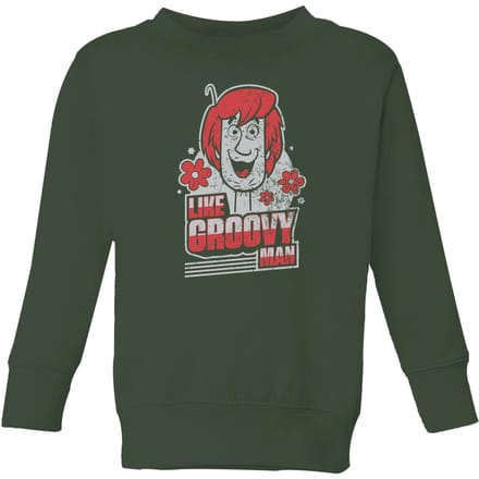 Scooby Doo Like, Groovy Man Kids' Sweatshirt - Forest Green - 98/104 (3-4 jaar)