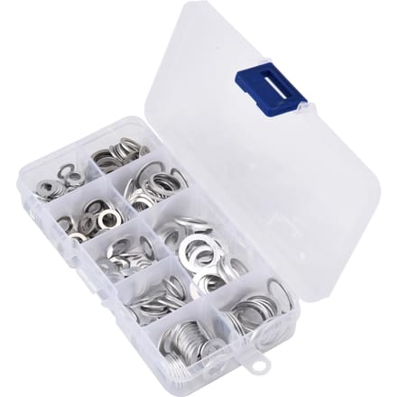 200 stuks Platte Ringen Aluminium Hittebestendig Accessoire Set Kit voor Onderhoud