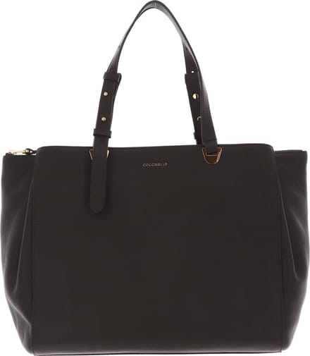 COCCINELLE Leren Schoudertas Handtas Lea Handbag Bark Donkergroen