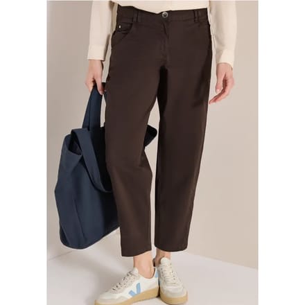 Mid Waist Barrel Leg broek in Casual Fit