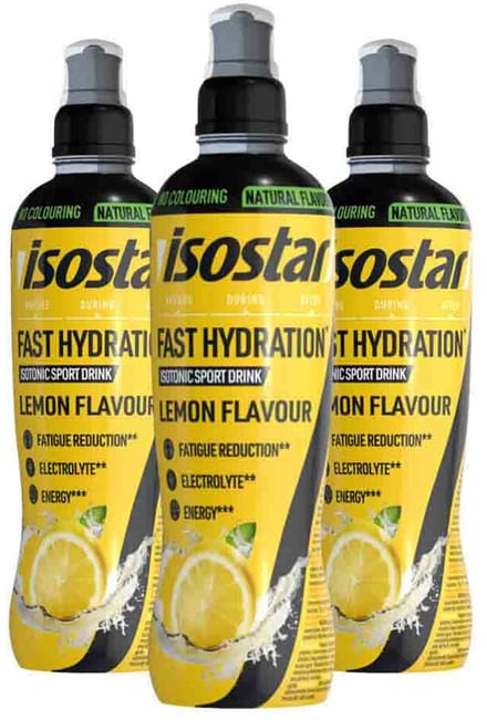 Isostar Fast Hydration & Perform Lemon - 3 x 500 ml - Voordeelverpakking
