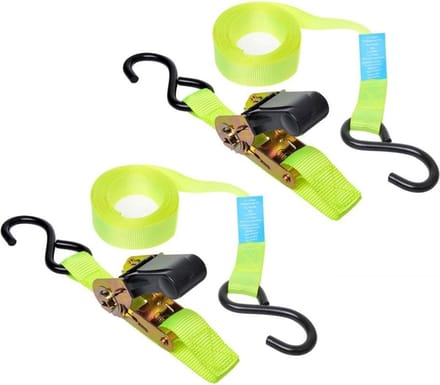 ProPlus Spanband met ratel - 5 meter - 25 mm breed - set van 2 - groen