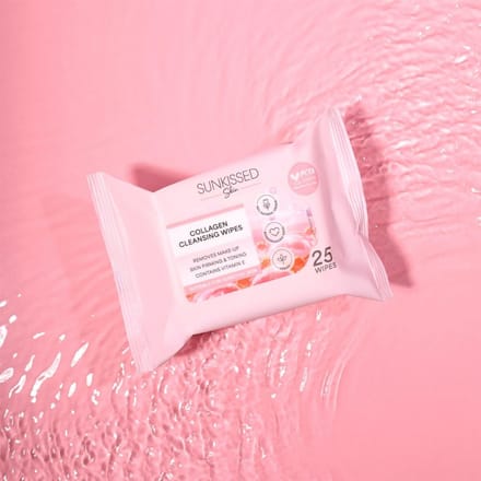 Sunkissed | Skin Collagen Cleansing Wipes - 25stuks - Vegan