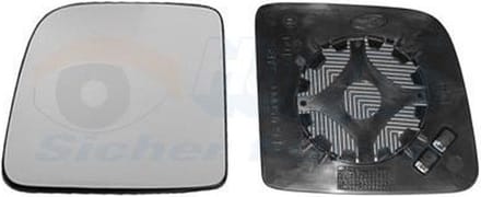 VanWezel 1884837 - Miroir rétroviseur gauche pour Ford Trans. connect de 2002 à 2006