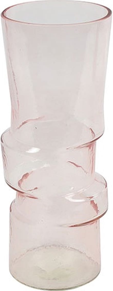 Countryfield Vaas Arabella glas L13,5B13,5H30CM roze