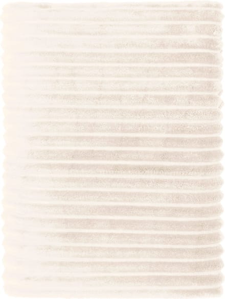 Mistral Home - PLAID - recycled flannel - 150 x 200 cm - effen kleur - Écru- Duurzaam
