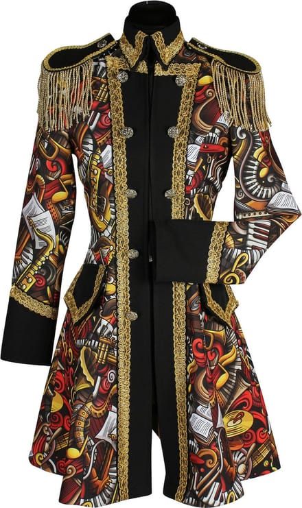 Thetru Carnavalsjas Dames - Brass Band Rood - Maat S