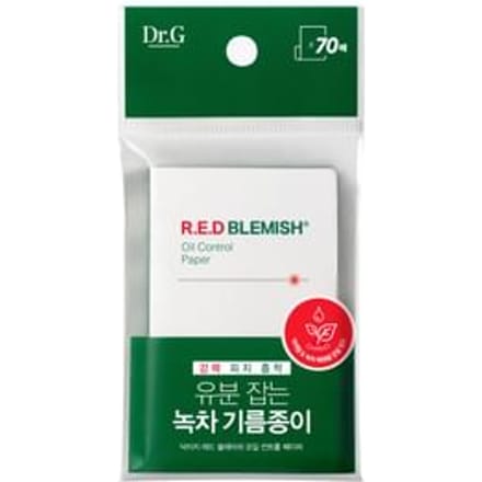 Dr.G Papier de contrôle d'huile RED Blemish 70 feuilles beige