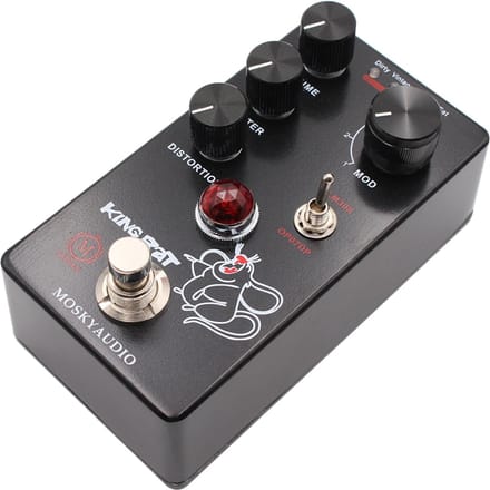 MOSKYo Fuzz Distortion Gitaar Effectpedaal 4 Modusschakelaar & VolumeFilterDistortion Knoppen zwart