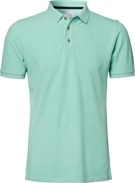 SKOT Polo Duurzaam - Green Sapphire - Groen - Slim Fit - Maat S