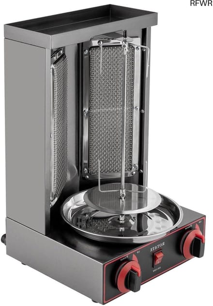 RFWR® Verticale Dönergrill met Automatische Spinmachine - 3000 W Kebabgrill en Gyrosmachine