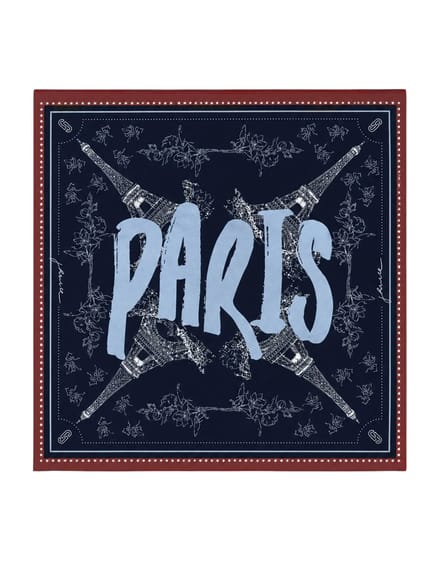 Janice Effron Sjaals Blauw Effron Paris