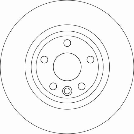 Remschijf TRW DF6947 achter, compleet, sterk gecarboniseerd, 1 stuk