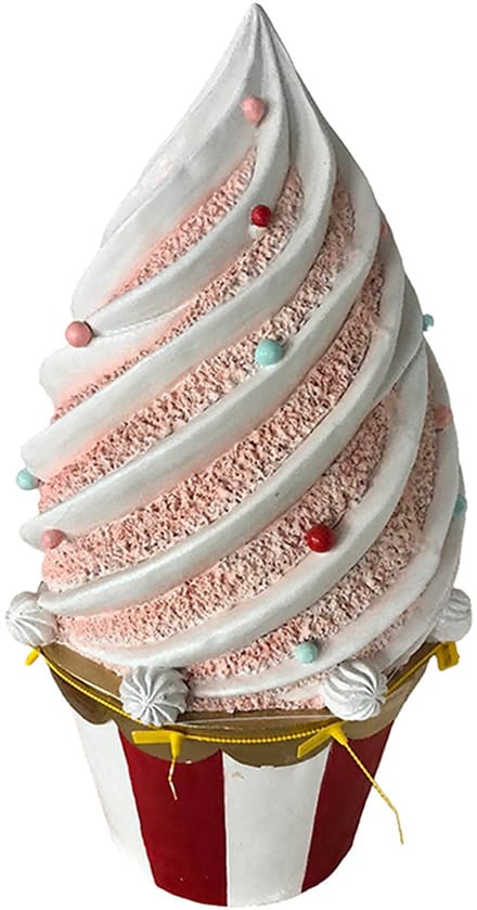 Clayre & Eef Decoratie Cupcake Wit Keramiek