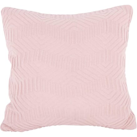 Present Time Sierkussen Honeycomb - Roze - 45x45x15cm - Modern - Katoen