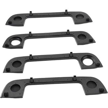 4 stuks buitendeurgreepbekleding met afdichting voor BMW E36 E34 E32 gray