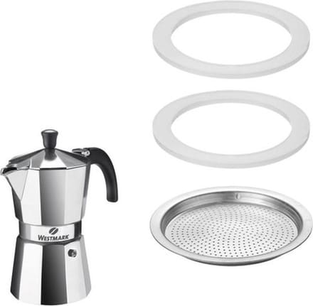 Silicone Ring Set 2 + Filter Voor Espresso Maker 6 Tassen Brasilia Westmark 2462 228e