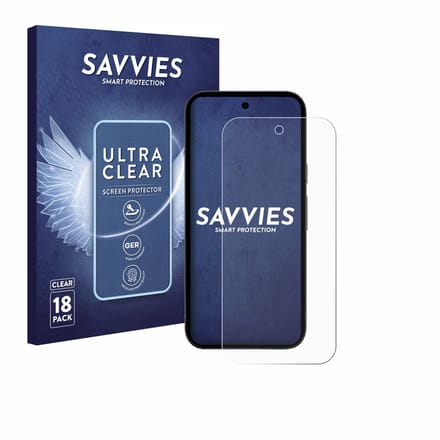 Savvies - Screenprotector voor Google Pixel 10a - Folie Beschermfolie transparant 18 Stuks