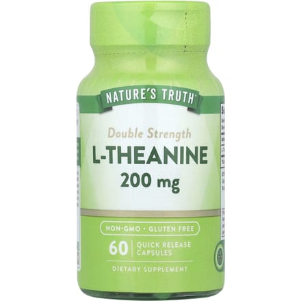 Nature's Truth, L-Théanine Double Force, 200 mg, 60 Capsules à Libération Rapide