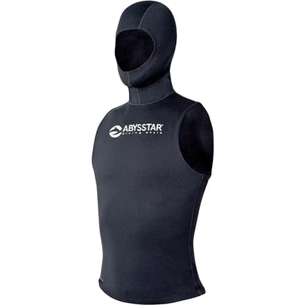 Mouwloos duikshirt met capuchon Abysstar 2 mm