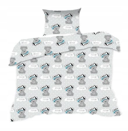 Kinderbeddengoed 100x135 cm met kussensloop 40x60 cm - Vrolijke Beren