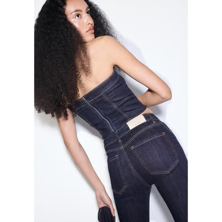 Stradivarius D07 skinny high waist jeans  VERBLEEKTE DENIM WASSING 44