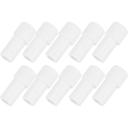 10pcs Dental Saliva Suction Ejector Strong to Weak Tube Converter Connector Adapter11mm to 6.5mm white