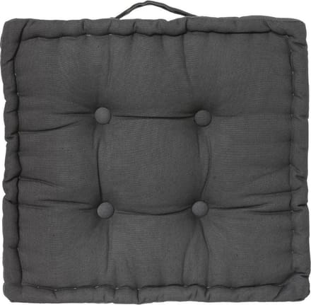 Atmosphera - DELUXE stoelkussen - Zitkussen - 40x40 cm - 8cm dik -grijs