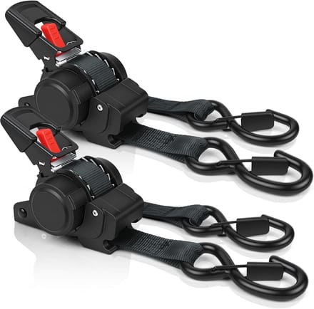 Omgoods - Retractable Lashing Straps met Ratchet Sluiting - 2 Stuks