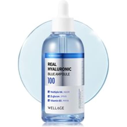 Wellage Ampoule Bleue Acide Hyaluronique Réel 100, , 60ml (2,02 fl oz)