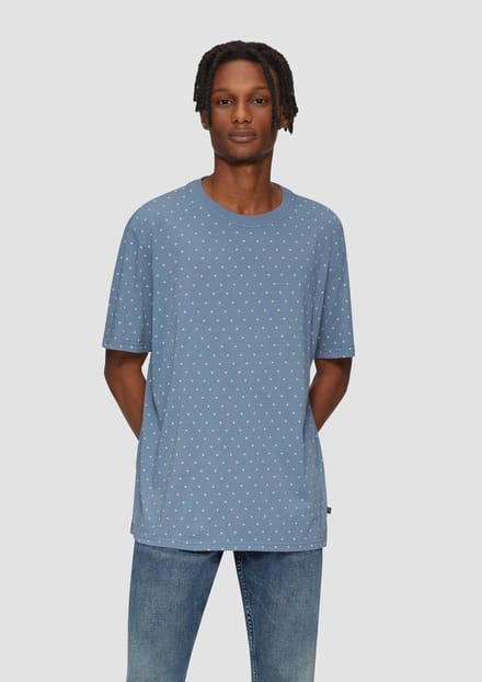 Q/S designed by - T-shirt - Maat M - Mannen - 54A0 BLUE - katoen