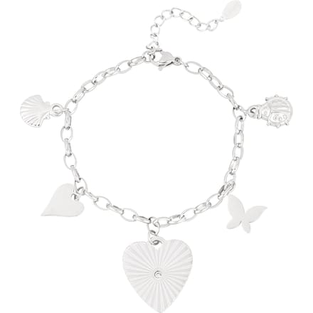 Elira Charm Bracelet - Silberfarben / Edelstahl