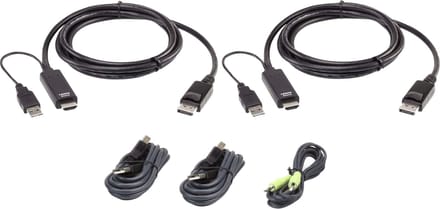 ATEN 2L-7D02UHDPX5 HDMI naar DP KVM KabelKit