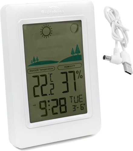 Regenberg - Weerstation - Draadloos - Thermometer - Alarm - LED Display