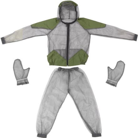 Outdoor muggenafstotend pak Bugjack Mesh capuchonpakken Vissen Jagen Campingjas Insect M gray