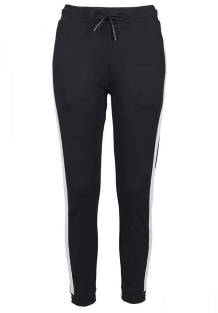 Build your Brand Ladies´ Interlock Jogpants BY103 - Black/White - M