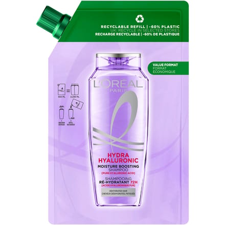 L'Oréal Paris L'Or&eacute;al Paris Elvital Hyaluron Plump Shampoo Refill 500 ml