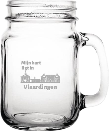 Gegraveerde Drinkglas 45cl Vlaardingen