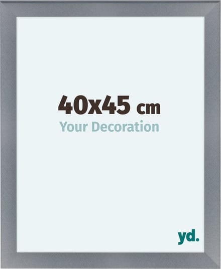 Your Decoration - Fotolijst 40x45 cm - MDF - Aluminium Geborsteld - Como