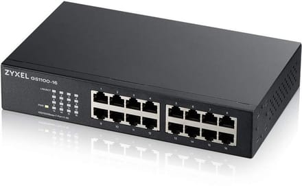 16-Poorts Gigabit Switch - Onbeheerd Netwerk Hub - Plug & Play