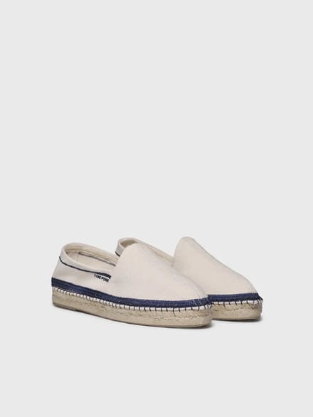 Herenespadrille van geborduurd canvas | TREUMAL