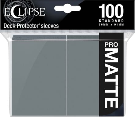 Ultra Pro - Eclipse Matte 100 Standaard Formaat Kaarthoesjes Rook Grijs Pack (66 x 91 mm)