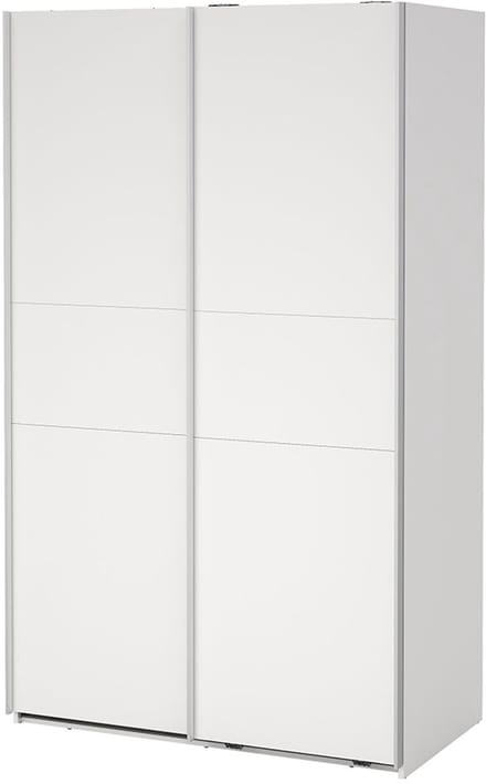 Como schuifdeurkast 2 deuren 120x200cm wit.