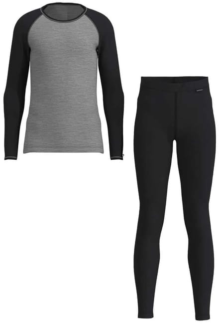 Loeffler Set Cb Transtex® Merino Basislaagbroek Zwart 128 cm Jongen
