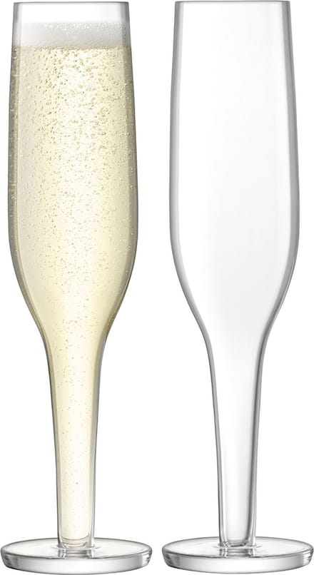 L.S.A. - Epoque Champagne Flute 170 ml Set van 2 Stuks - Glas - Transparant -