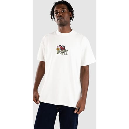 Misfit Shapes Sheer Luck T-Shirt wit